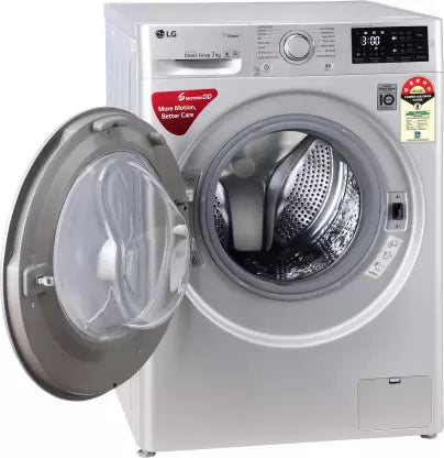 LG 7 kg With Steam Fully Automatic Front Load Washing Machine with In-built Heater Silver  (FHT1207ZNL)(OPEN BOX) LG 7 kg With Steam Fully Automatic Front Load Washing Machine with In-built Heater Silver  (FHT1207ZNL)(OPEN BOX)